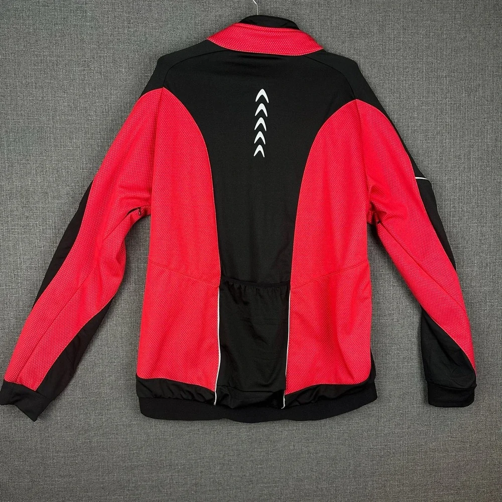 ARSUXEO XXL Track Jacket‎ Full Zip Activewear Running Red Black